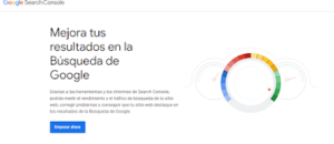 El panel de Google Search Console